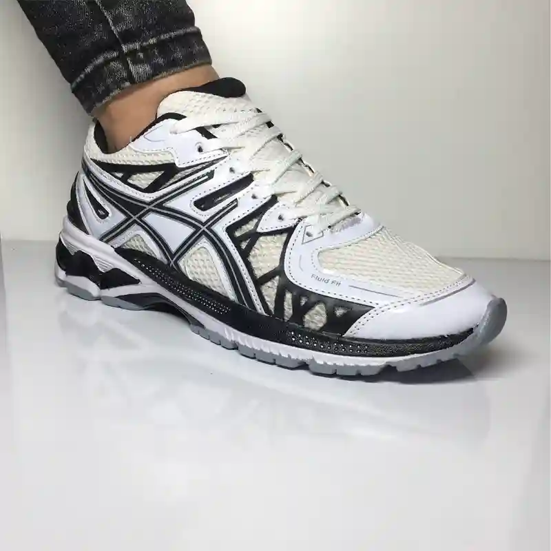 کتونی ورزشی پیاده روی مدل اسیکس kayano 20 سفید مشکی کد 114