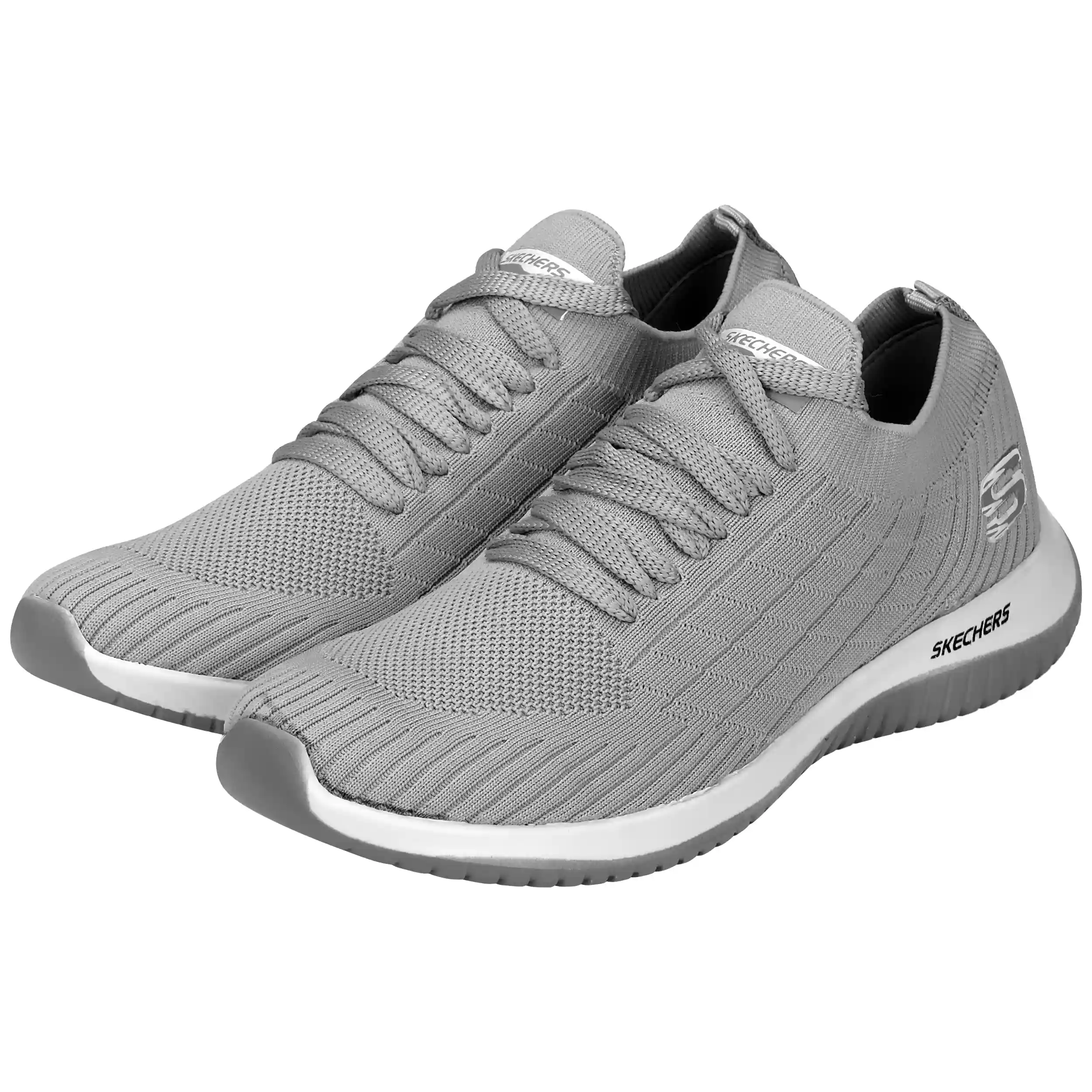 کفش روزمره اسکیچرز skechers طوسی روشن کد 127