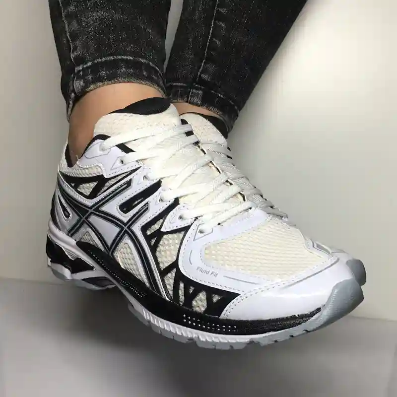کتونی ورزشی پیاده روی مدل اسیکس kayano 20 سفید مشکی کد 114