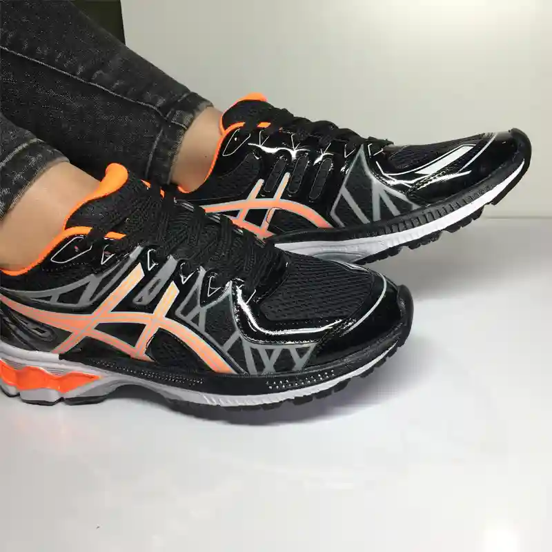 کتونی ورزشی پیاده روی مدل اسیکس kayano 20 مشکی نارنجی کد 108